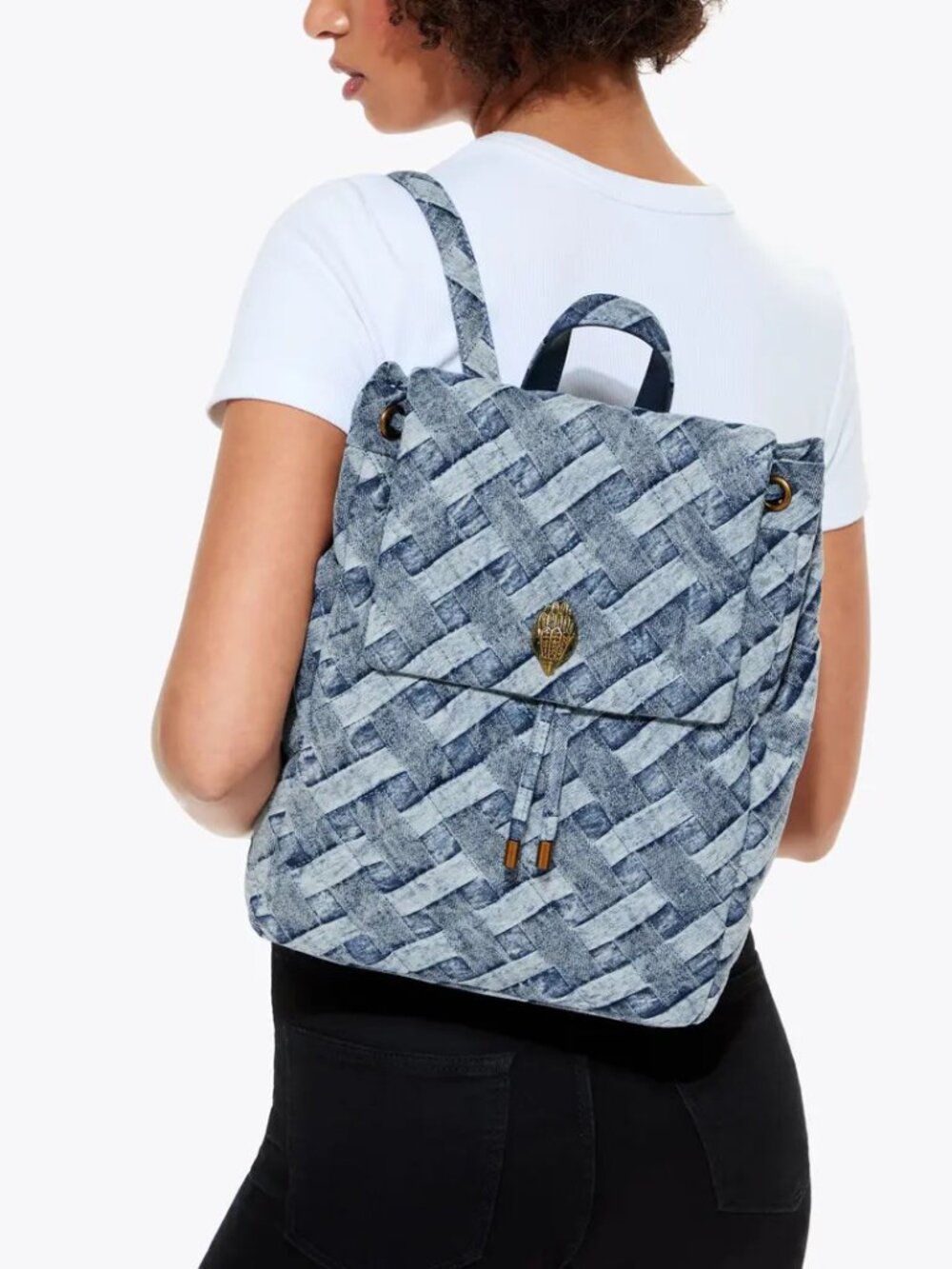 Kurt Geiger London Kensington Backpack - Denim - Picture 5 of 5